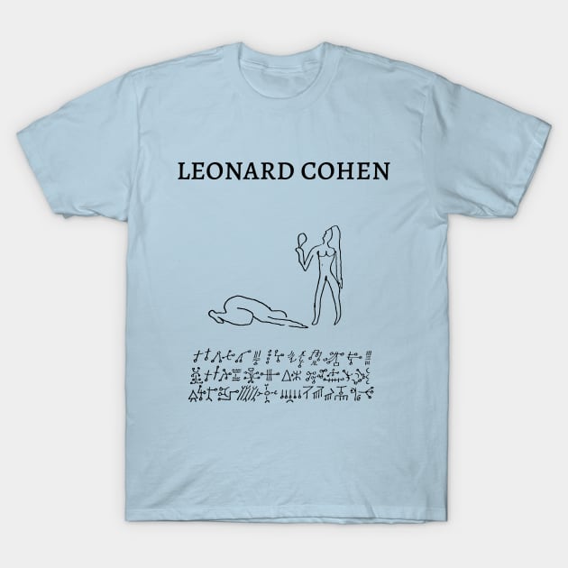 Leonard Cohen / Sisters Of Mercy T-Shirt by CultOfRomance